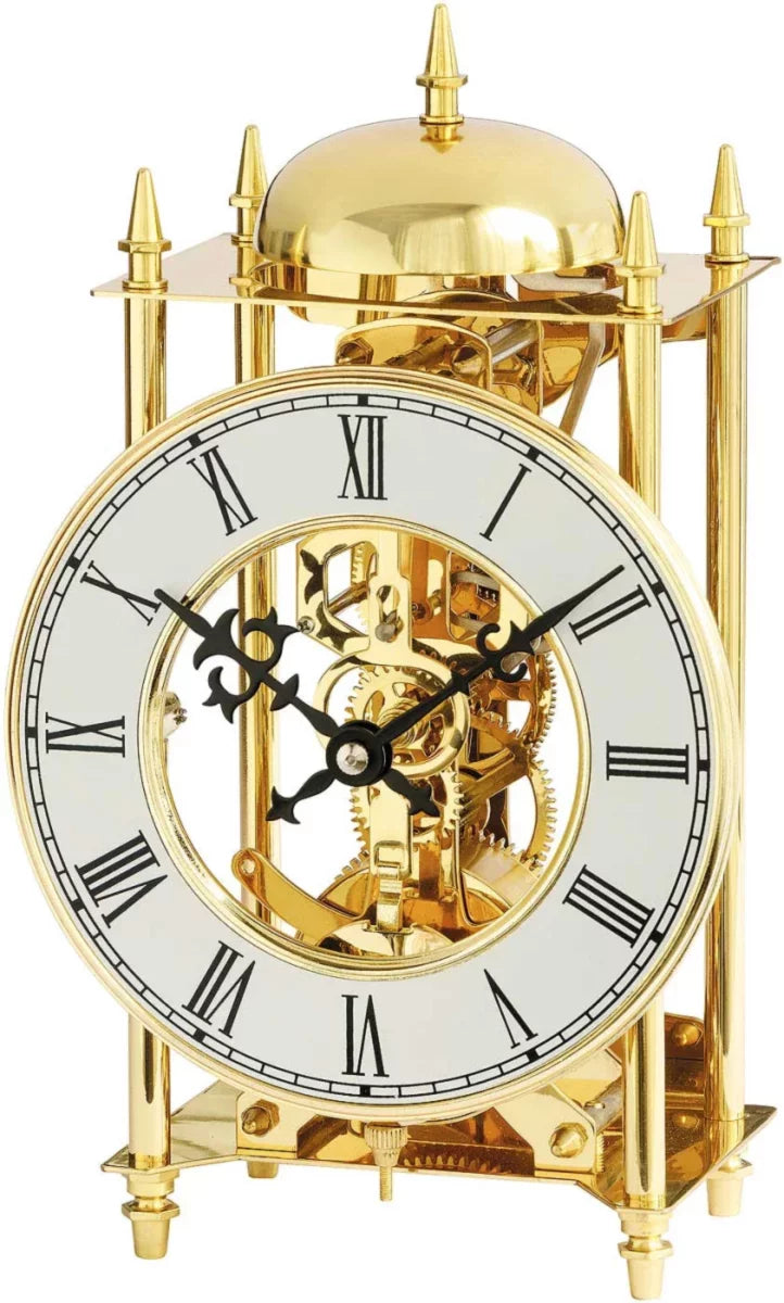 AMS Table Clock 25x14x11 cm Brass • Mechanical Movement • Classic Design