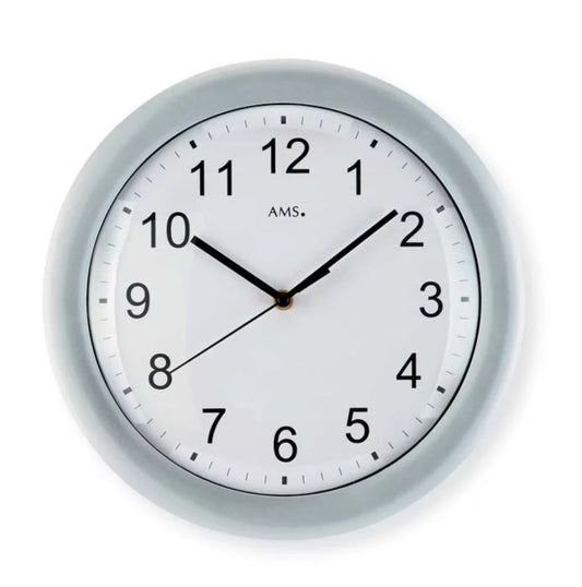 Horloge murale AMS 30x30x4 cm Plastique • Moderne • Silencieuse