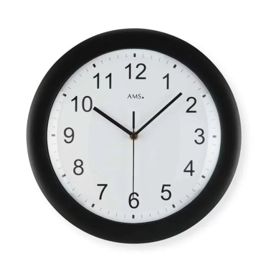 Horloge murale AMS 30x30x4 cm plastique • Radiopilotée • Design moderne