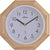 Horloge murale Atlanta 26,5x26,5 cm bois • Mouvement radio-piloté silencieux • Design classique