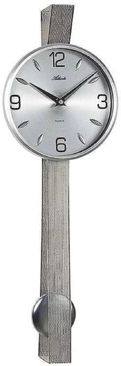 Horloge murale Atlanta 53x17,5x7 cm métal • Mouvement à quartz précis • Design moderne