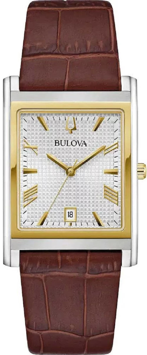 Bulova Sutton 98B430 Herrenuhr • Rechteckiges Design • Saphirglas
