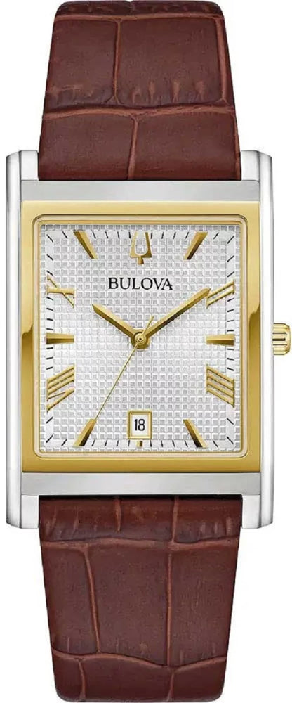 Bulova Sutton 98B430 Herrenuhr • Rechteckiges Design • Saphirglas