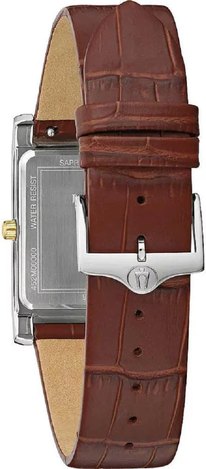 Bulova Sutton 98B430 Herrenuhr • Rechteckiges Design • Saphirglas