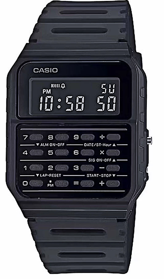 Casio Vintage CA-53WF-1BEF Herren Uhr • Taschenrechner • Dualzeit