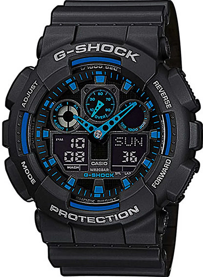 Casio G-SHOCK GA-100-1A2ER Herren Uhr • Stoßfest • 20 Bar wasserdicht