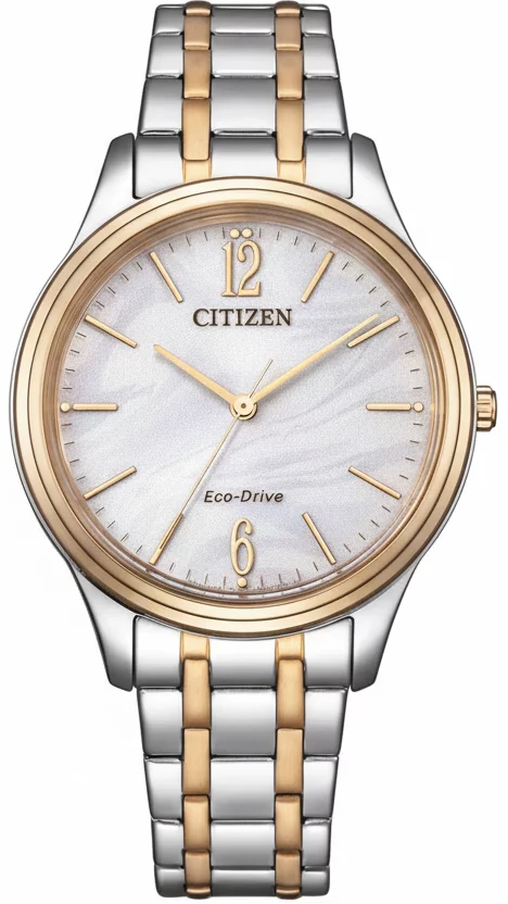 Citizen EM0416-78A Damenuhr • Eco-Drive • Bicolor-Design