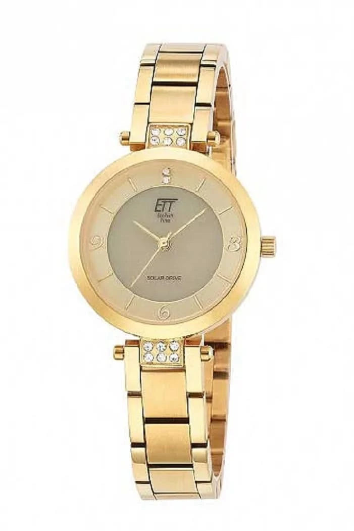 Eco Tech Time Diamond Lady ELS-12141-62M Damenuhr • Solar-Antrieb • Echte Diamanten