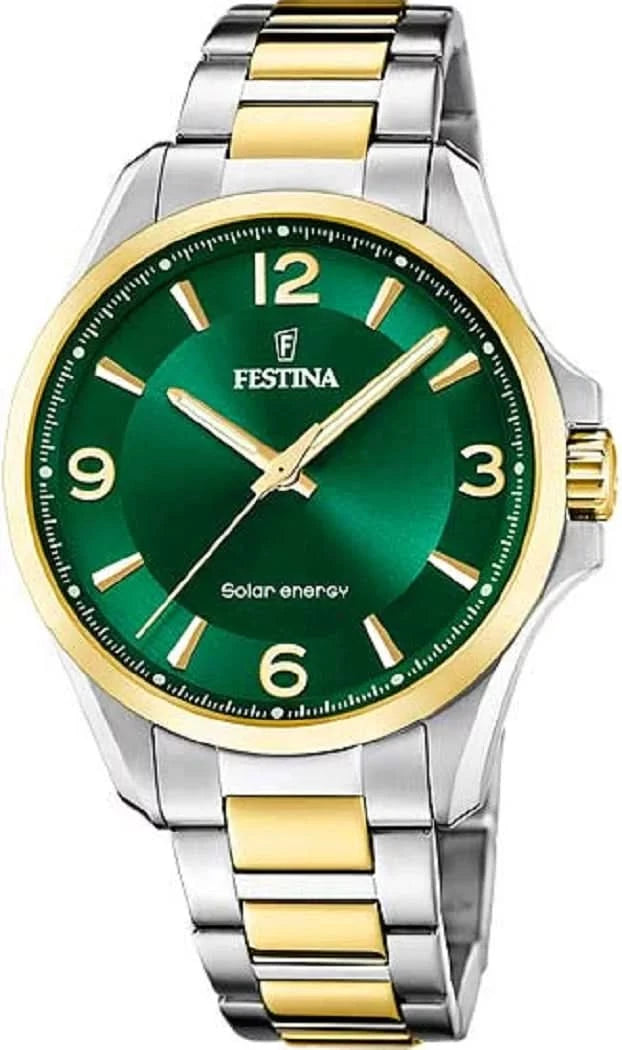 Festina Solar Energy F20657/1 Montre pour Homme • Solaire • Acier inoxydable
