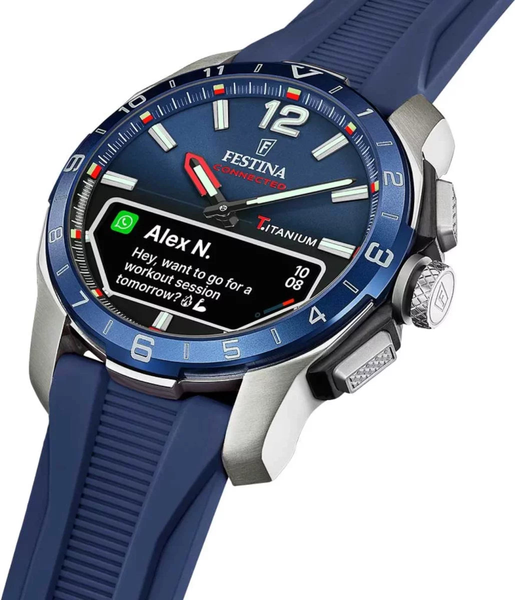 Festina Connected D F23000/1 Men's Watch • Hybrid Technology • OLED Display