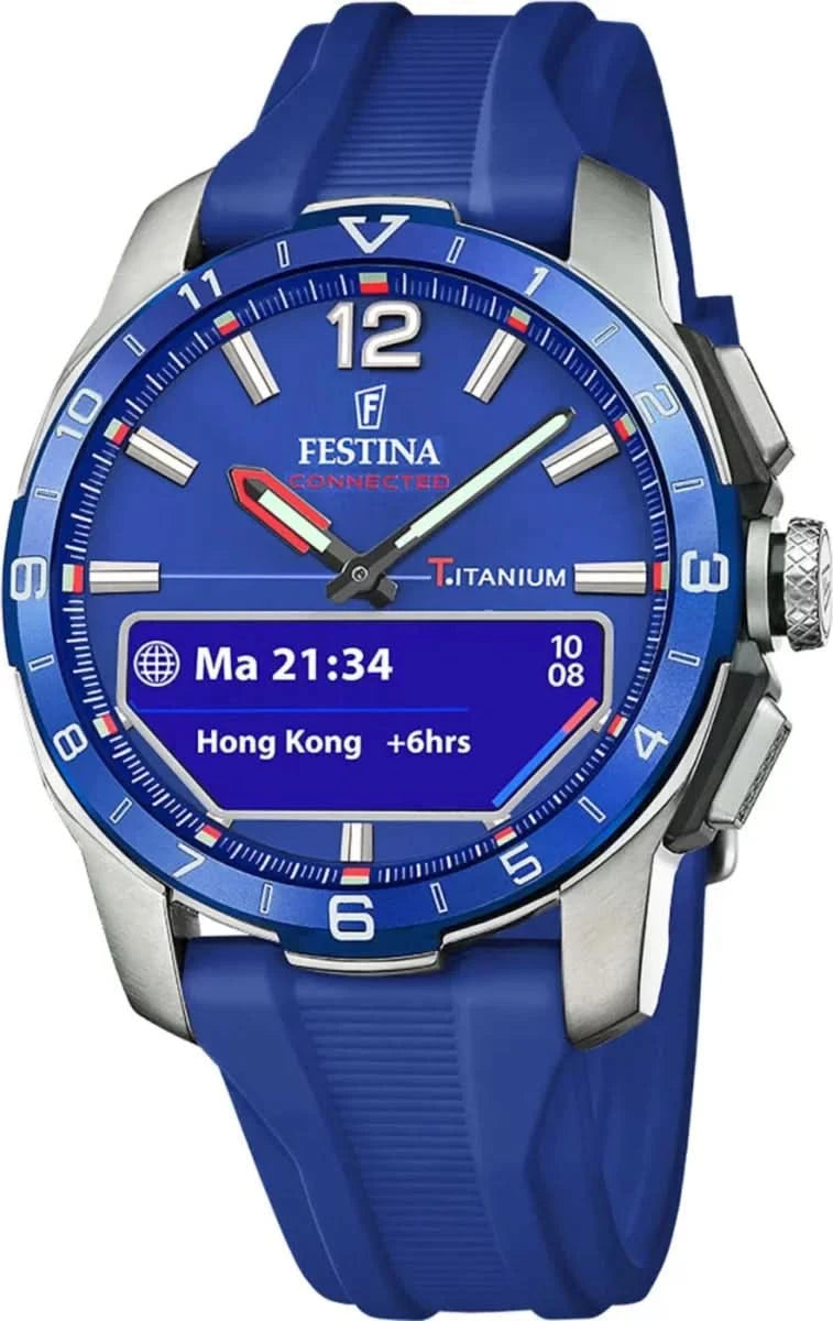 Festina Connected F23000/3 Herrenuhr • Leichtes Titangehäuse • Kratzfestes Saphirglas