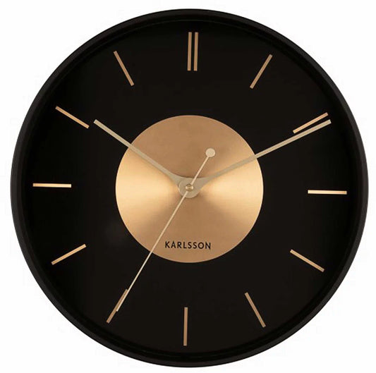 Karlsson Wall Clock 35x35x4.5 cm Metal • Modern Design • Precise Quartz Movement