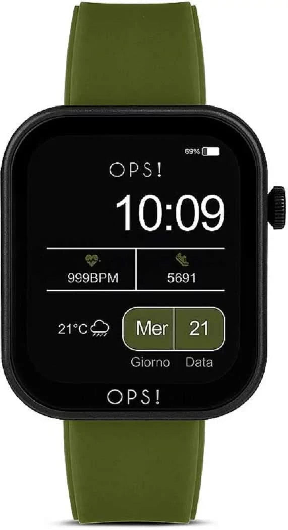 OPS! SMART Active Call OPSSW-36 Unisex-Smartwatch • Anruffunktion • Italienisches Design
