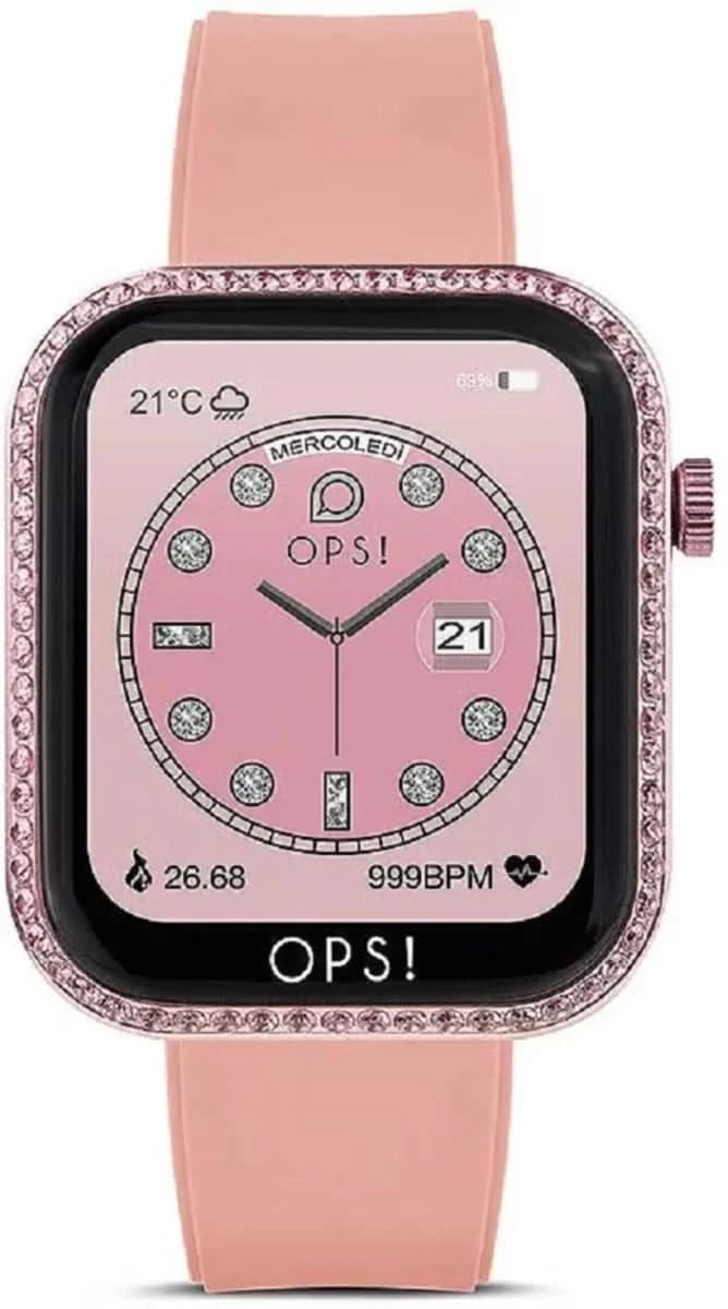 OPS! SMART Call OPSSW-41 Unisex-Smartwatch • Pop-Spirit Design • Telefonie- & Fitness-Funktion