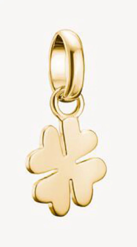 Thomas Sabo Charm-Anhänger, Glücksklee, 18k vergoldet