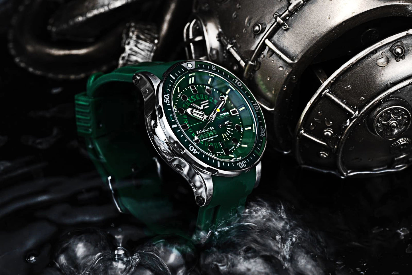 Vostok Europe Batiscafos PX84-511A770 Herrenuhr • Tritium • 30 ATM