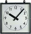 Horloge murale GER-Technik 80x80 cm acier inoxydable • Radiopilotée • Design robuste