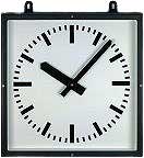 Horloge murale GER-Technik 80x80 cm Métal • Radiopilotée • Robuste • Précise