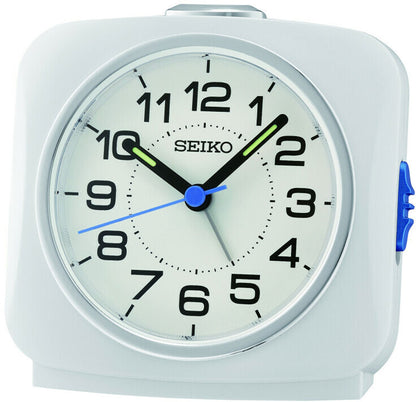 Seiko Analog Alarm Clock 9.4x9.5x6.6cm Plastic • Quiet movement • Alarm & snooze function