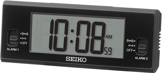 Seiko Clocks QHL093K Digital Alarm Clock • Marathon Timer Design • Alarm & Snooze