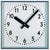 Horloge murale GER-Technik 80x80 cm en métal • Mouvement radio-piloté • Boîtier métallique robuste