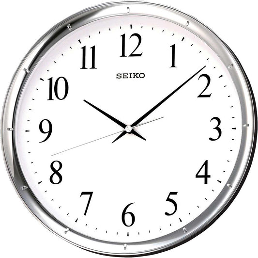 Seiko Wall Clock 28.7x28.7x4.0 cm Plastic • Silent Quartz Movement • Clear Design