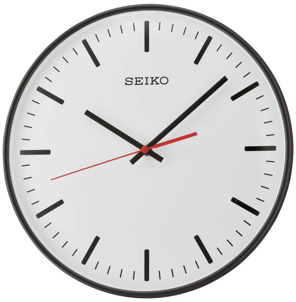 Horloge murale Seiko 5x4 cm plastique • Mouvement silencieux • Mouvement à quartz