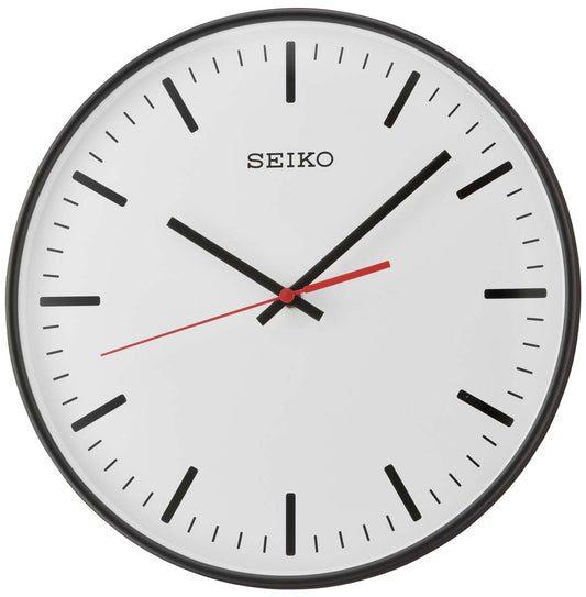 Horloge murale Seiko 5x4 cm plastique • Mouvement silencieux • Mouvement à quartz