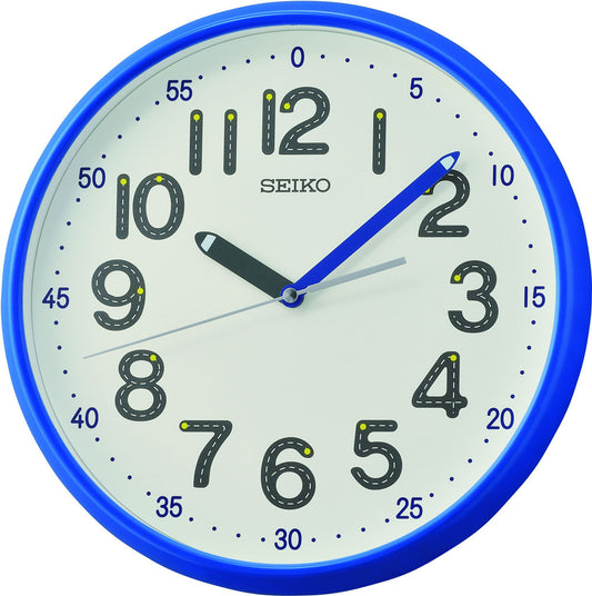 Seiko Wall Clock 30 cm Ø Plastic • Silent Movement • Clear Arabic Numerals