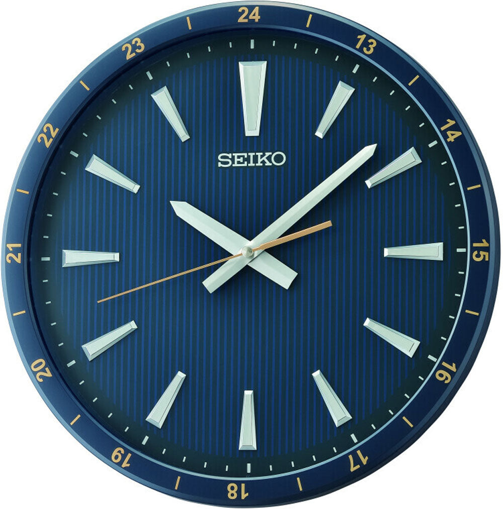 Horloge murale Seiko 35x35x4,5 cm plastique • Mouvement à quartz silencieux • Design moderne