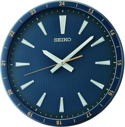 Horloge murale Seiko 35x35x4,5 cm plastique • Mouvement à quartz silencieux • Design moderne