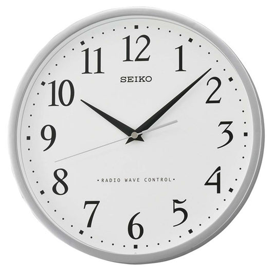Seiko Wall Clock 30 cm Ø Plastic • Radio-Controlled • Timeless Design