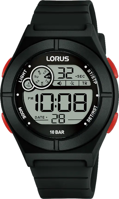 Lorus R2363NX9 Boys' Watch • 10 Bar Water Resistant • Chronograph & Alarm