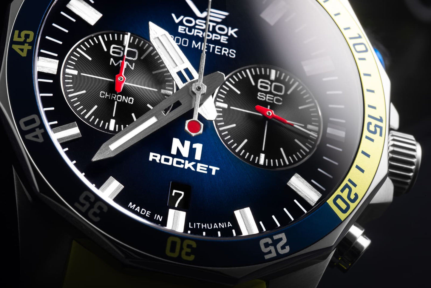 Vostok Europe Rocket N1 6S21-225A708 Herrenuhr • 20 ATM • Gehärtetes K1 Glas