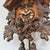 Rombach & Haas TRADITION 3460-N Zegar ścienny drewniany (ciemny) • Mechanizm 8-dniowy • Ręcznie rzeźbiony zegar z sową