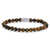 Armband aus 6mm Tigerauge mit Edelstahlverschluss - Rebel&Rose Modell: RR-60014-S-M