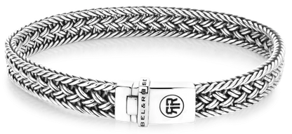 Armband aus 8mm dickem Silber - Rebel&Rose Modell: RR-BR036-S-L