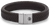 Armband aus 15mm dickem, dunkelbraunem Leder mit Edelstahlverschluss - Rebel&Rose Modell: RR-M0034-S-L