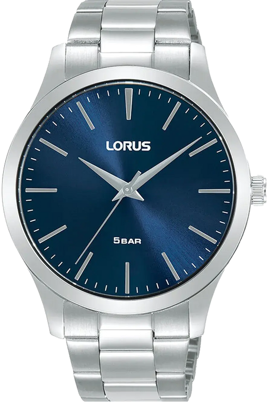 Lorus Classic RRX65HX9 Men's Watch • Blue Sunray Dial • Flat Design