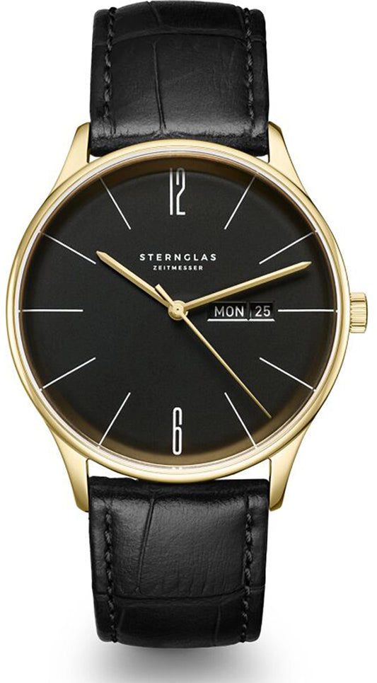 Sternglas Berlin S01-BE04-HE03 Herren Uhr • Saphirglas • Bauhaus Design