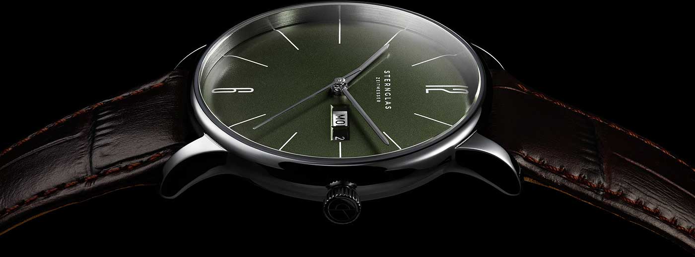 Sternglas Berlin S01-BE08-HE05 Herrenuhr • Saphirglas • Day-Date