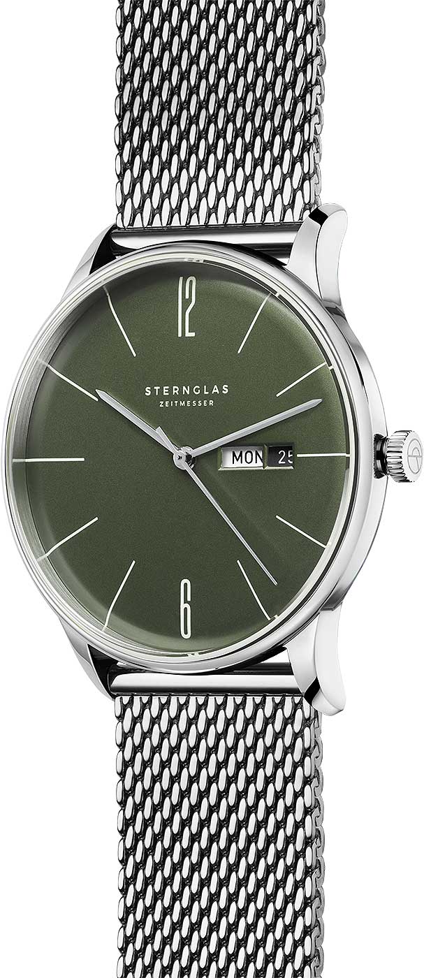 Sternglas Berlin S01-BE08-MI04 Herrenuhr • Saphirglas • Milanaise-Armband