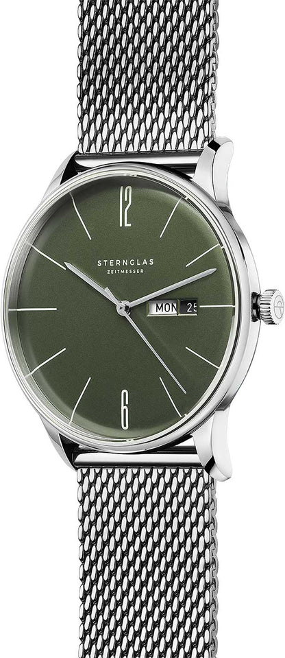 Sternglas Berlin S01-BE08-MI04 Herrenuhr • Saphirglas • Milanaise-Armband