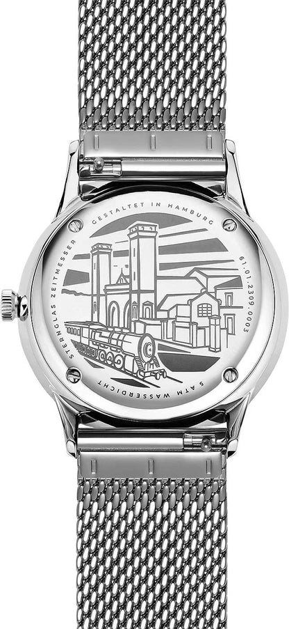 Sternglas Berlin S01-BE08-MI04 Herrenuhr • Saphirglas • Milanaise-Armband