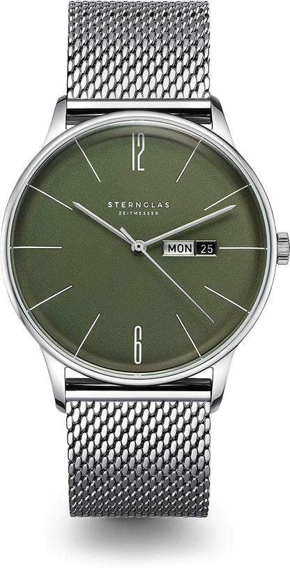 Sternglas Berlin S01-BE08-MI04 Herrenuhr • Saphirglas • Milanaise-Armband
