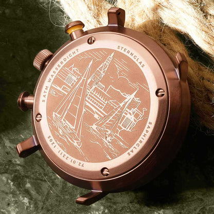 Sternglas Hamburg S01-HC35-VI17 Herrenuhr • Mecha-Quartz • Saphirglas
