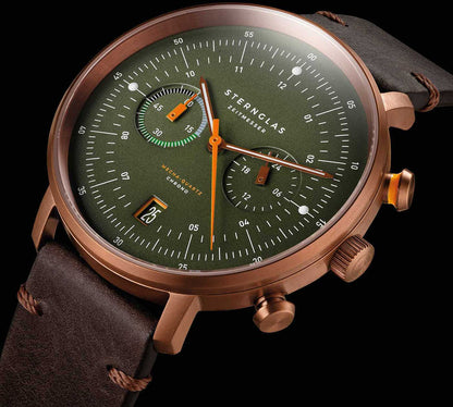 Sternglas Hamburg S01-HC35-VI17 Herrenuhr • Mecha-Quartz • Saphirglas