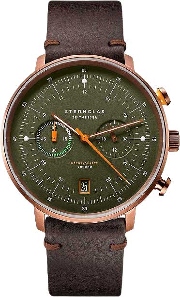 Sternglas Hamburg S01-HC35-VI17 Herrenuhr • Mecha-Quartz • Saphirglas