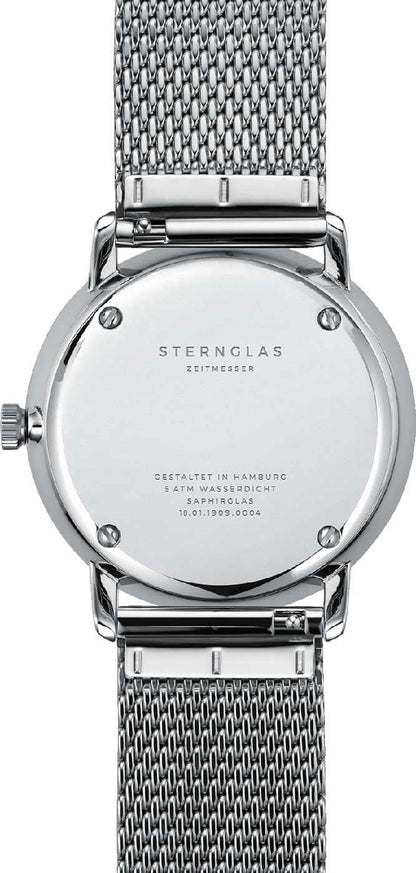 Montre homme Sternglas Naos S01-NA01-MI04 • Verre saphir • Design Bauhaus