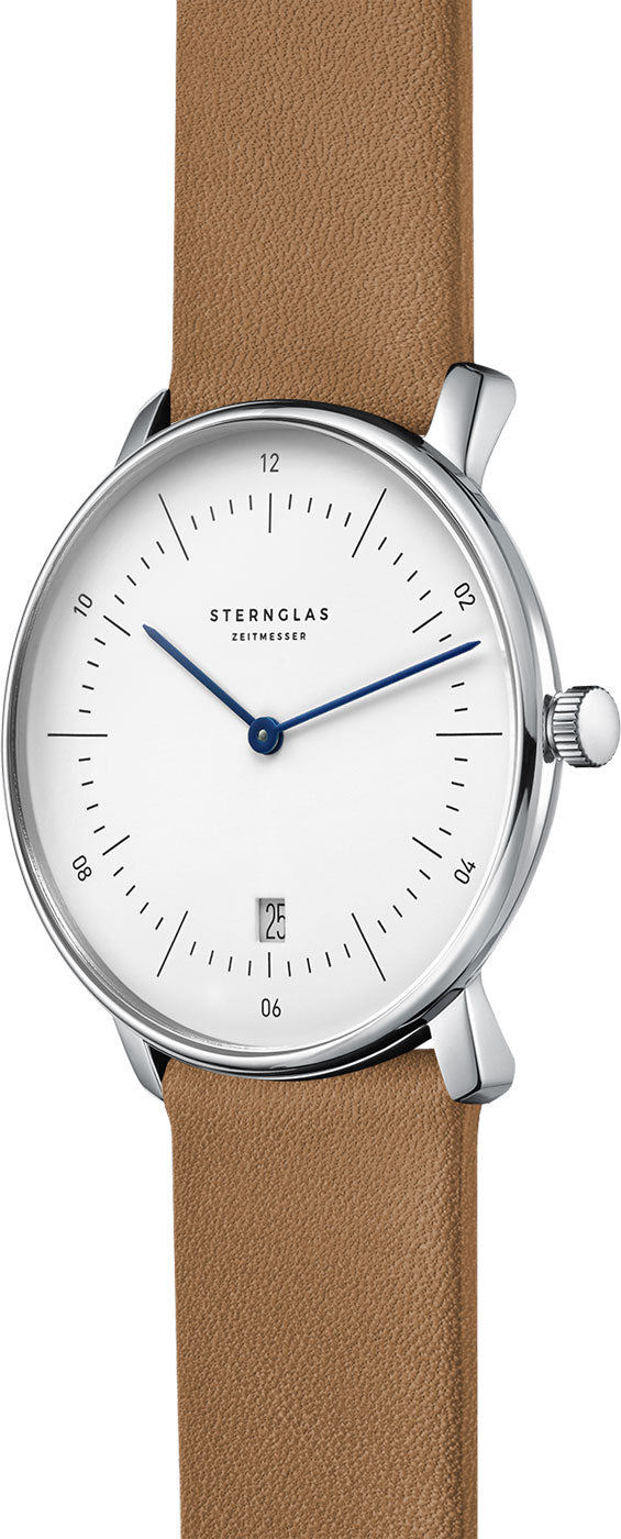 Montre pour homme Sternglas Naos S01-NA01-PR01 • Mouvement à quartz précis • Verre saphir inrayable
